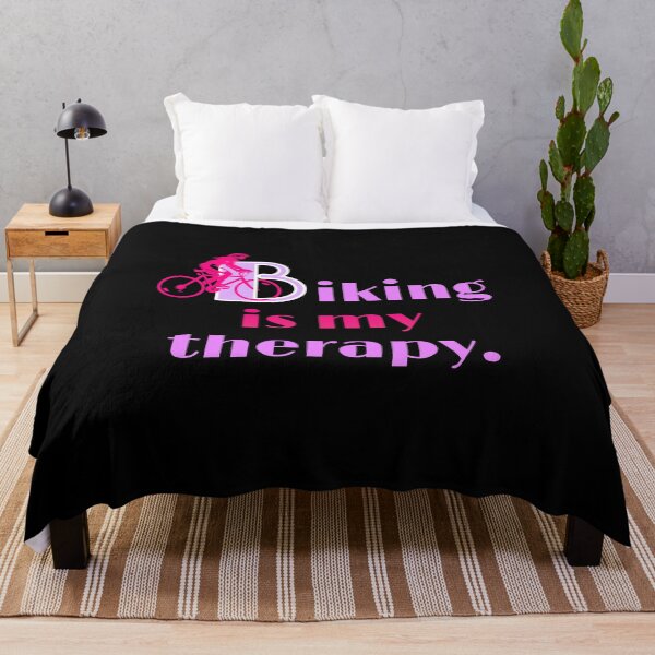 Item preview, cute biking quote. lady biker, funny bike quote, biking is my therapy designed and sold by doctors-apparel.