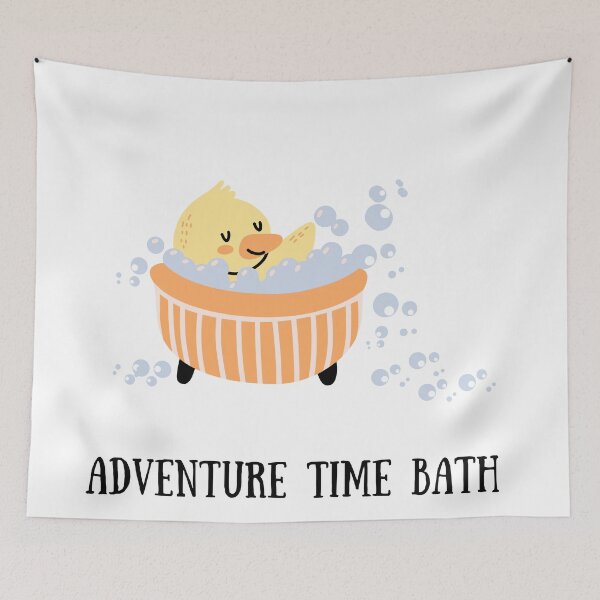 Item preview, Yellow Rubber Ducky bathing in a bath tub- For Summer designed and sold by NikitaAg.