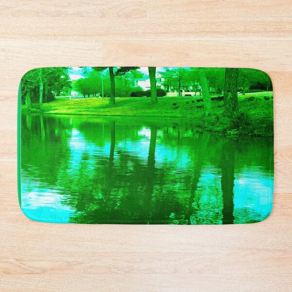 Item preview, Vintage Tint Early Winter Landscape Reflection of Nature at The Lakes at Cedar Grove Surrounded by Houses and Trees designed and sold by NadeenInspires.
