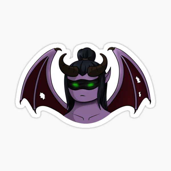 Chibi Illidan Sticker For Sale By Gliruhin Redbubble St,small,507x507 Pad,600x600,f8f8f8