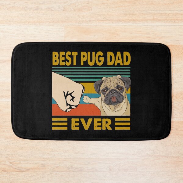 Item preview, Best Pug Dad Ever Funny Pug Dog Owner designed and sold by honeyandcotton.