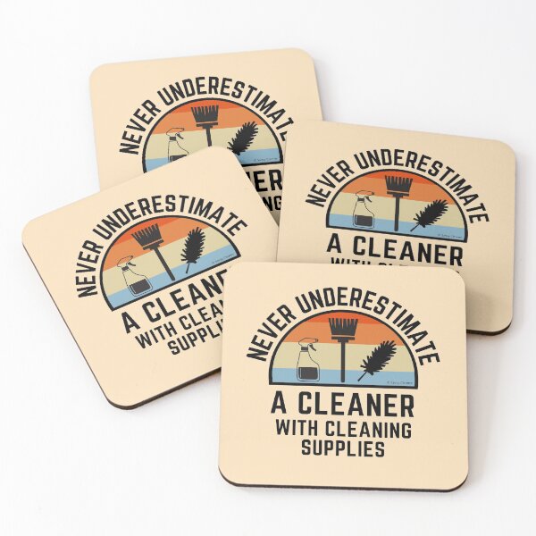 Item preview, Cleaner With Cleaning Supplies Spray Bottle Broom Duster Housekeeping Humor designed and sold by SavvyCleaner.