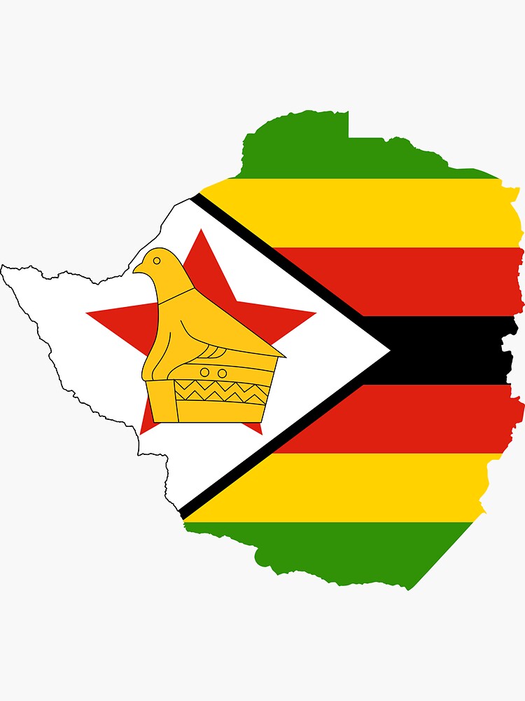 Bandera De Zimbabue Etiquetas Insignias Y Pegatinas Banderas De Ilustración De Zimbabue Aislado