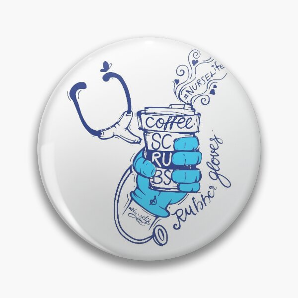 Item preview, Nurse Life, Coffee Scrubs Rubber Gloves, Nurse Drinking Coffee designed and sold by ildafdhome.