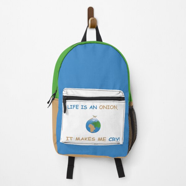 Item preview, Bags and sacks for philanthropists and humanitarians "Life is an onion, It makes me cry!" designed and sold by Florentinus.