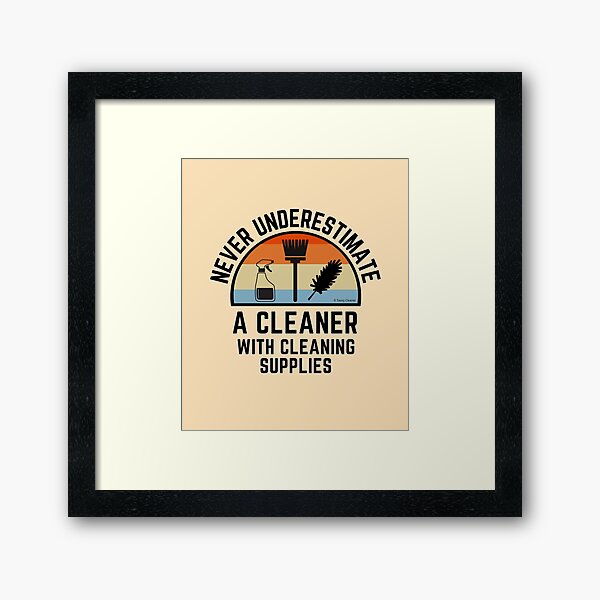Item preview, Cleaner With Cleaning Supplies Spray Bottle Broom Duster Housekeeping Humor designed and sold by SavvyCleaner.