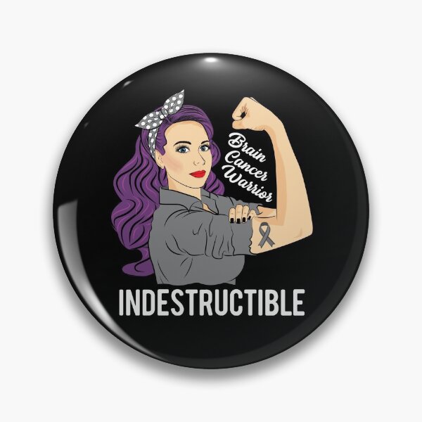 Item preview, Brain Cancer Warrior Indestructible Awareness Support designed and sold by ZNOVANNA.