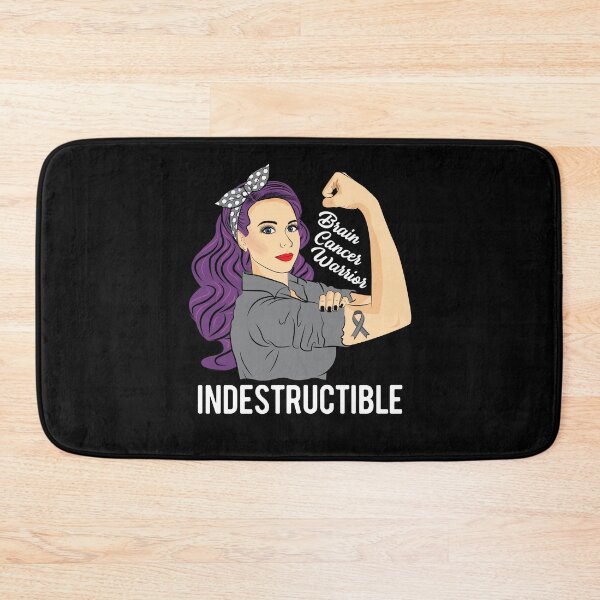Item preview, Brain Cancer Warrior Indestructible Awareness Support designed and sold by ZNOVANNA.