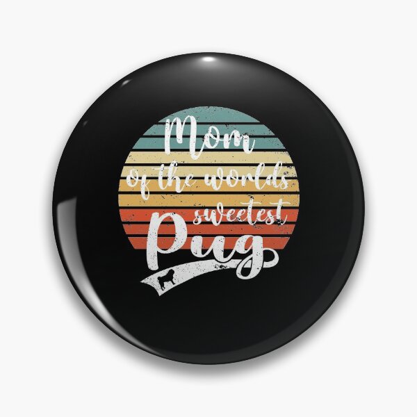 Item preview, Dog Lover Pug I Love Mops Mom Retro Gift designed and sold by besTmanuFacture.