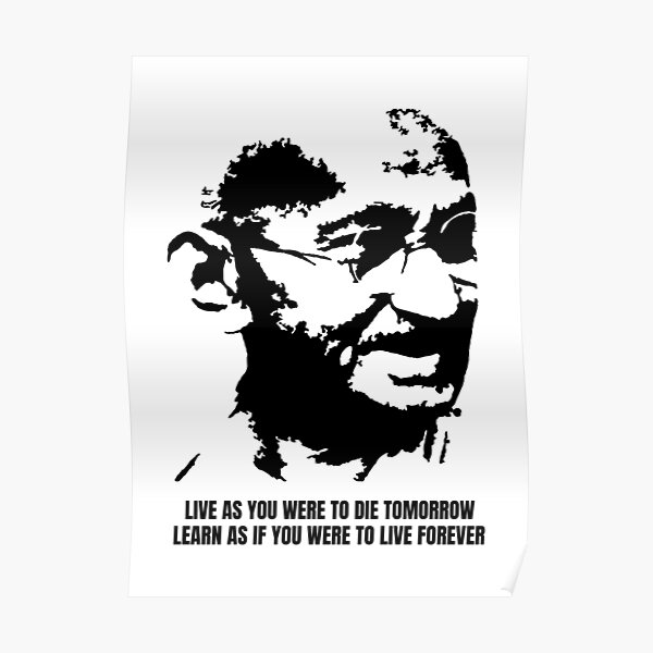 Gandhi Posters Redbubble