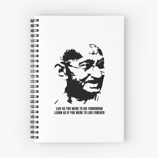 Item preview, Live as if you were to die tomorrow - Mahatma Gandhi quotes designed and sold by designandclouds.
