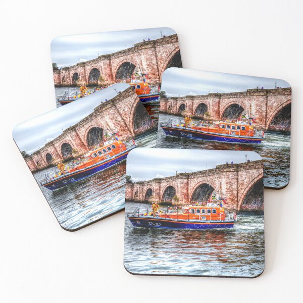 Item preview, Berwick Upon Tweed RNLI Lifeboat And Old Bridge designed and sold by Paul Thompson Photography.
