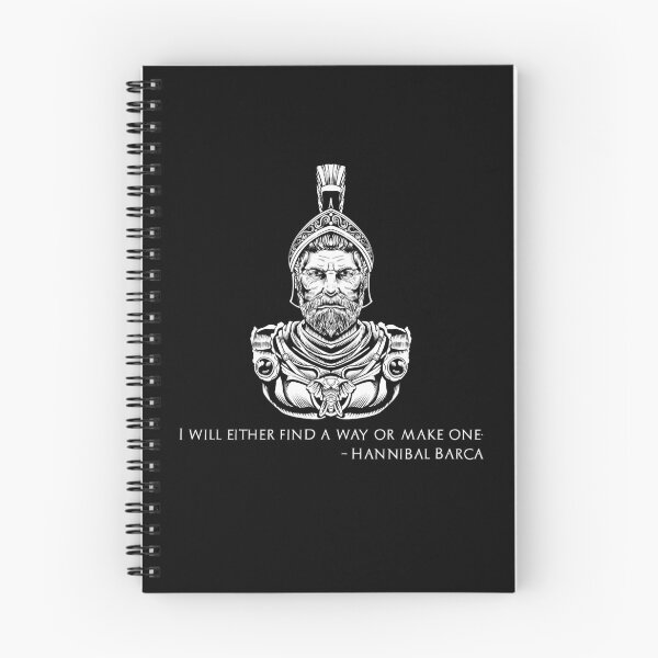 Item preview, Motivational Hannibal Barca Quote - I Will Either Find A Way Or Make One. designed and sold by Styrman.