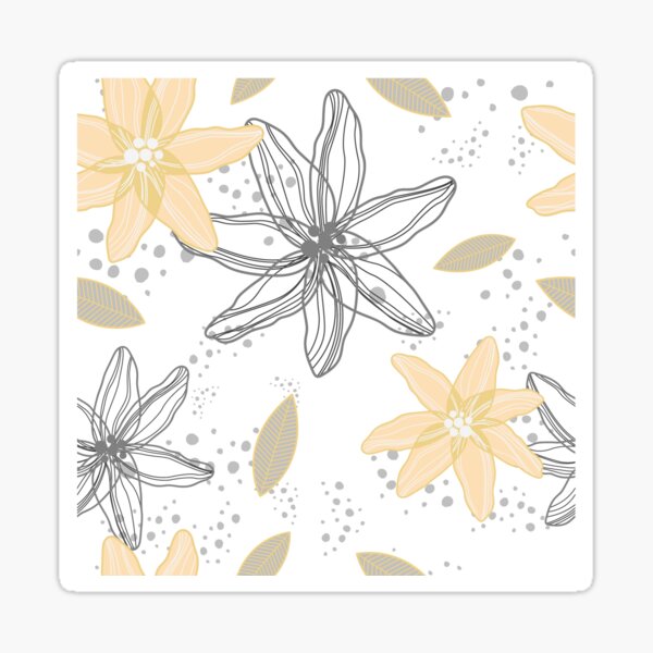Spring Daffodils on Snow Sticker
