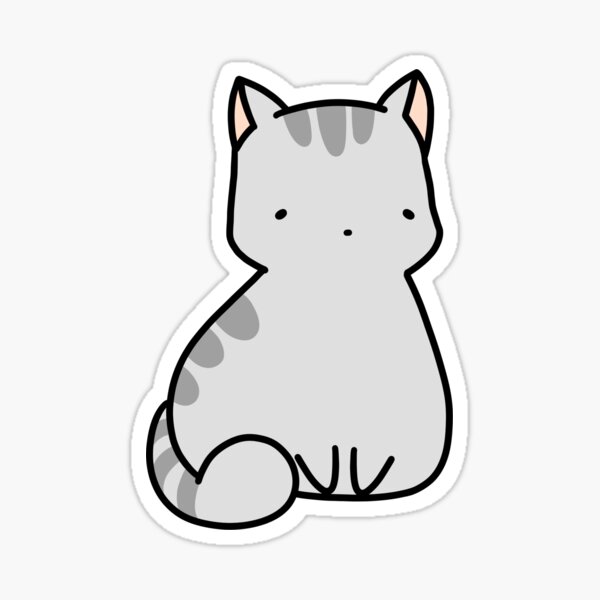 Item preview, silver tabby cat designed and sold by nnetso.