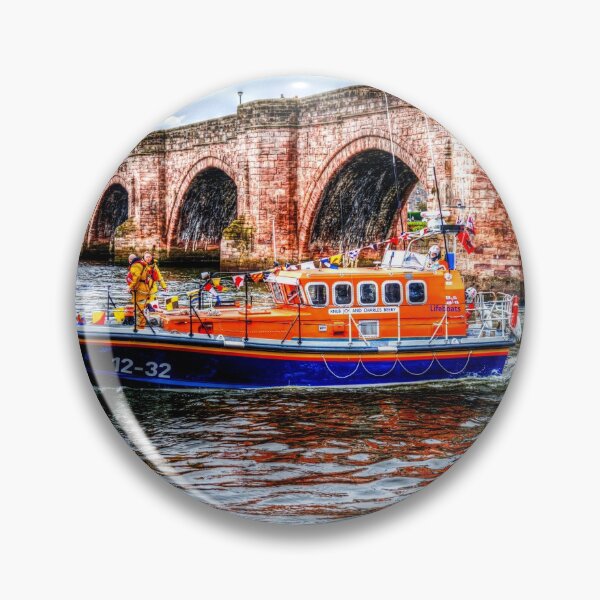 Item preview, Berwick Upon Tweed RNLI Lifeboat And Old Bridge designed and sold by Paul Thompson Photography.