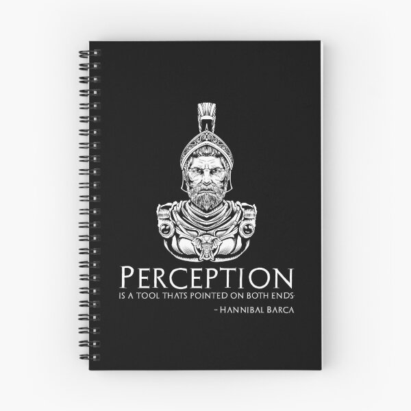Item preview, Hannibal Barca Quote - Perception Is A Tool That's Pointed On Both Ends. designed and sold by Styrman.