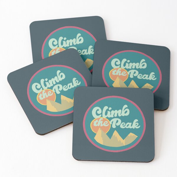 Item preview, Climb the Peak Outdoors Adventure Patch designed and sold by AmyJCreative.
