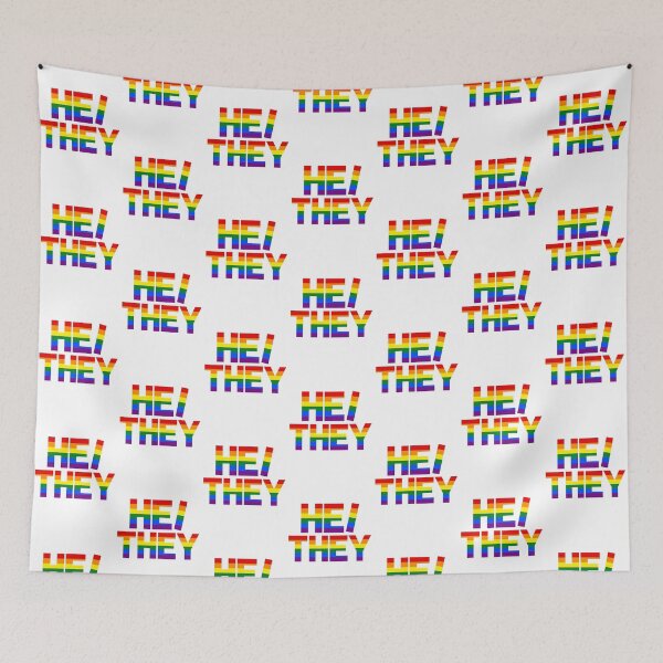 Item preview, Small Rainbow He/They designed and sold by JtownGSA.