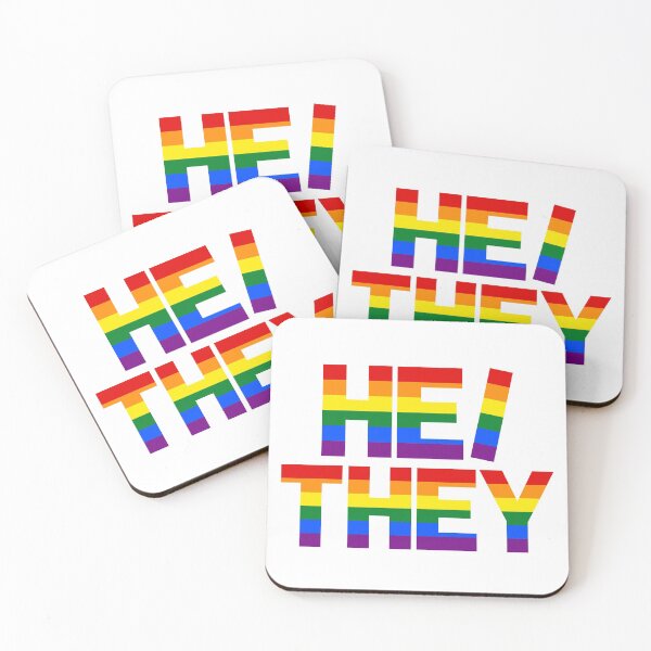 Item preview, Large Rainbow He/They designed and sold by JtownGSA.