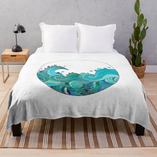 Item preview, Circle Of Blues - Ocean Waves designed and sold by Mizjean.