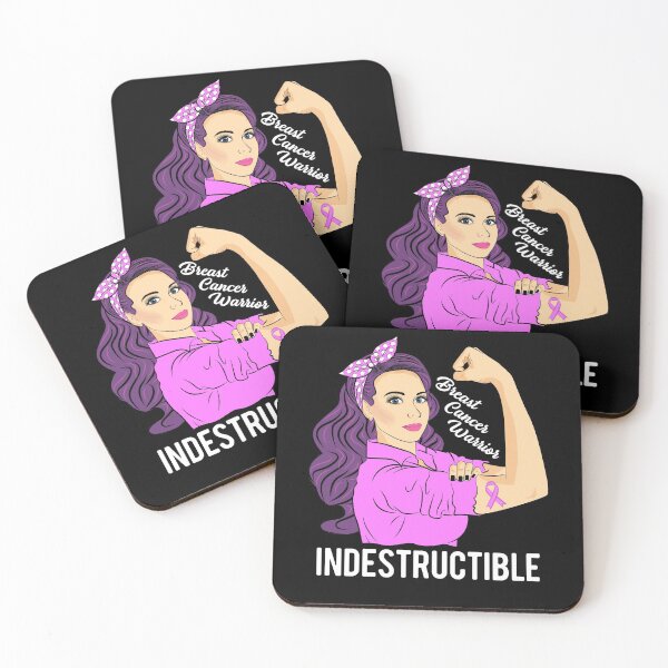 Item preview, Breast Cancer Warrior Indestructible Awareness Support designed and sold by ZNOVANNA.