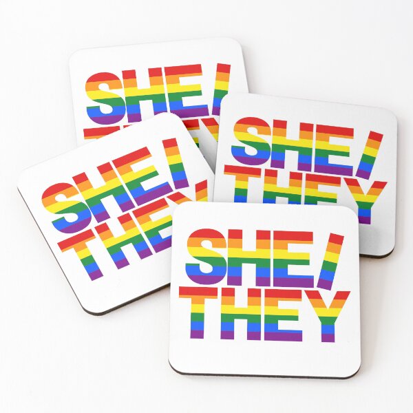Item preview, Large Rainbow She/They designed and sold by JtownGSA.