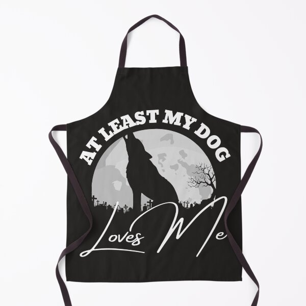 Item preview, At least my dog loves me (Wolf in the Cemetery) designed and sold by UnboundFull.
