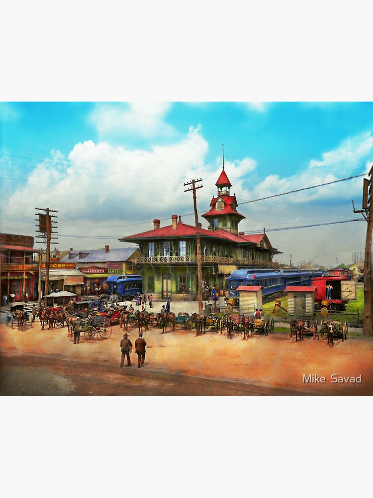 Train Station - Pensacola FL - The Louisville and Nashville Railroad 1900 iPhone  Case by Mike Savad - Mike Savad - Artist Website