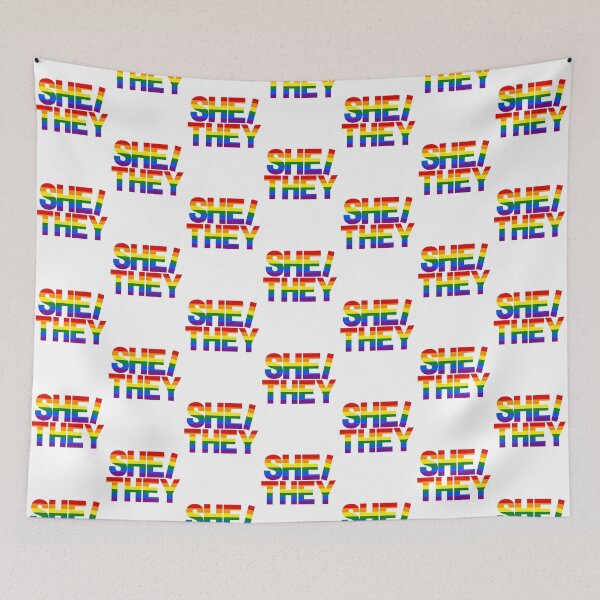 Item preview, Small Rainbow She/They designed and sold by JtownGSA.
