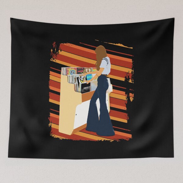 Item preview, Music lover browsing vinyl designed and sold by Edekad.