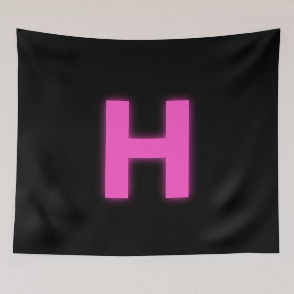 Item preview, Letter H In Pink Neon Light designed and sold by yoshra.