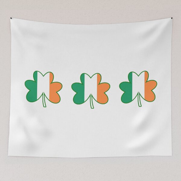 Item preview, Irish Flag Colour Shamrocks 2 designed and sold by akaiawa.