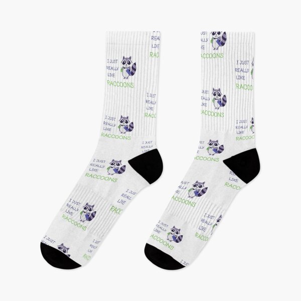 Aperçu de l'œuvre J'aime vraiment les ratons laveurs créée et vendue par SportyDogShop.