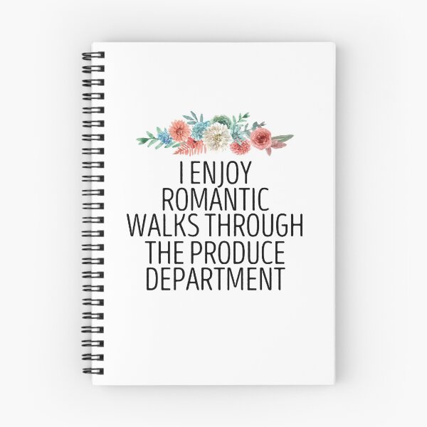 Item preview, I Enjoy Romantic Walks Through The Produce Department / Funny Vegan Sayings  / Produce Department Gift / Vegetarian Floral Design designed and sold by Chamssou.