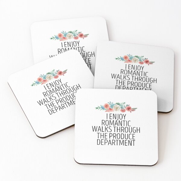 Item preview, I Enjoy Romantic Walks Through The Produce Department / Funny Vegan Sayings  / Produce Department Gift / Vegetarian Floral Design designed and sold by Chamssou.