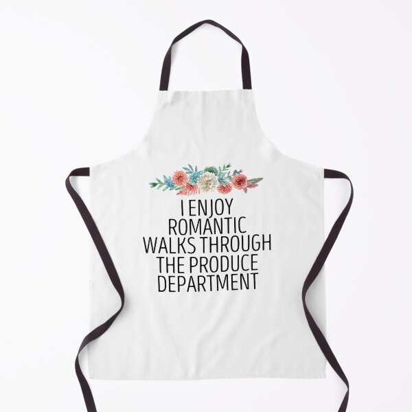 Item preview, I Enjoy Romantic Walks Through The Produce Department / Funny Vegan Sayings / Produce Department Gift / Vegetarian Floral Design designed and sold by Chamssou.