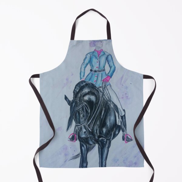 Artikelvorschau, Dressur Mädchen Gouache Illustration entworfen und verkauft von horseaddicted.