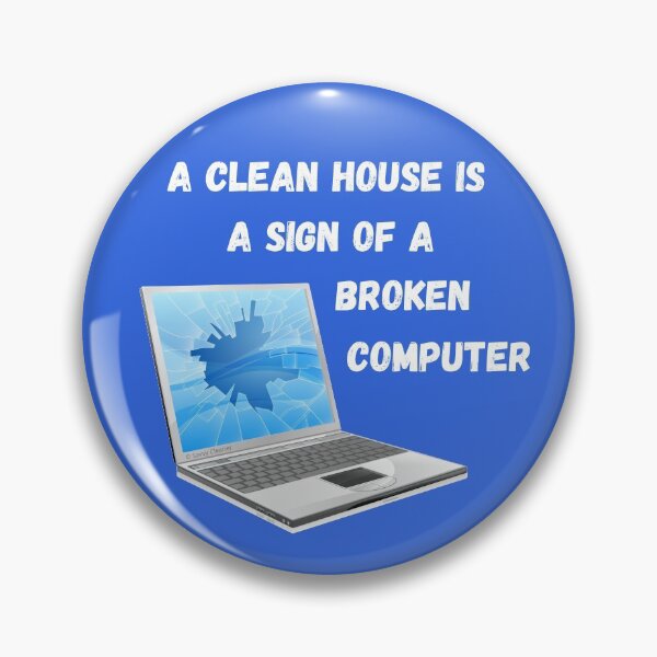 Item preview, Broken Computer Cleaning Lady Gift Humor designed and sold by SavvyCleaner.