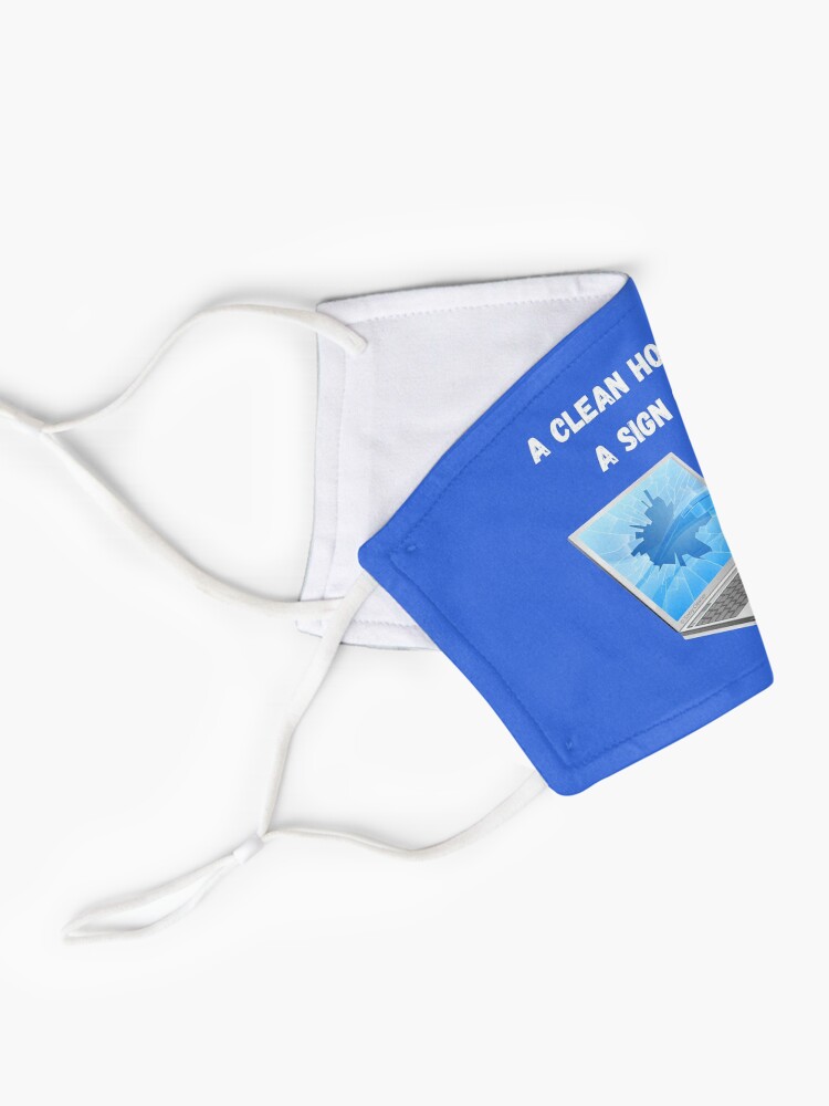 Alternate view of Broken Computer Cleaning Lady Gift Humor Mask