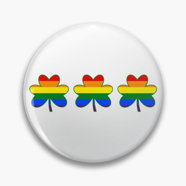Item preview, LGBT Flag Colour Shamrocks 2 designed and sold by akaiawa.
