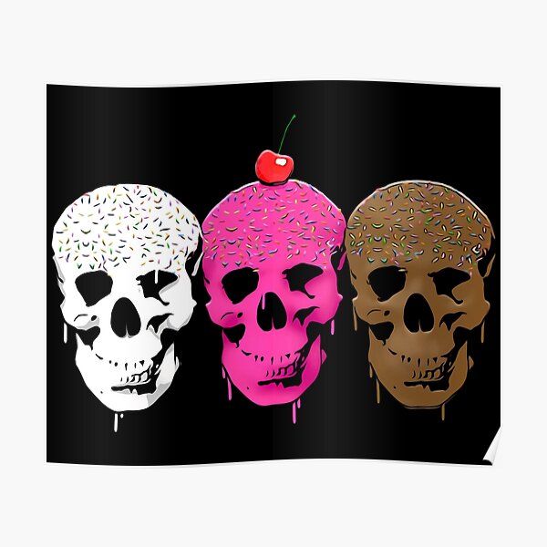 Neapolitan Skulls Poster