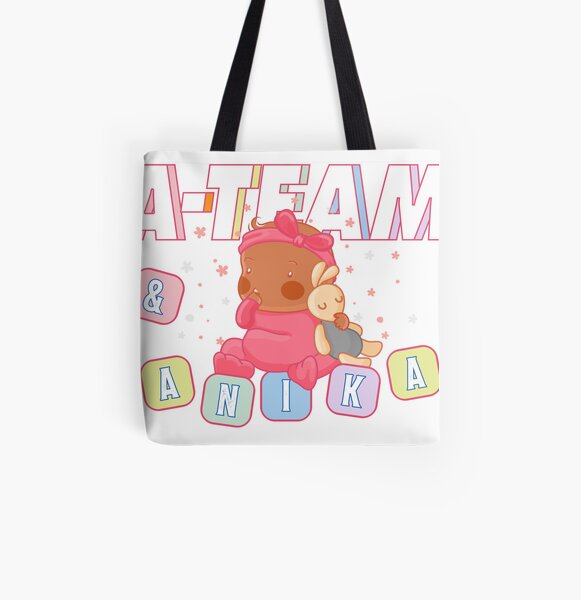A-team and Anika All Over Print Tote Bag