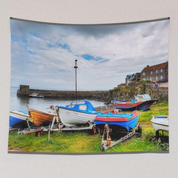 Item preview, Craster Fishing Boats, Northumberland, UK designed and sold by Paul Thompson Photography.