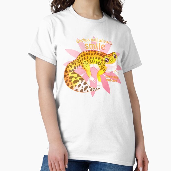 Item preview, Geckos will always smile designed and sold by NERDthatDRAWS.