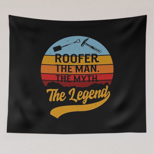 Item preview, Roofer Shirt, Vintage Roofer The Man The MythThe Legend Tshirt, Funny Fathers Day Gift For Him Dad Papa Grandpa, Mens Roofing Tee designed and sold by Sifoustore.
