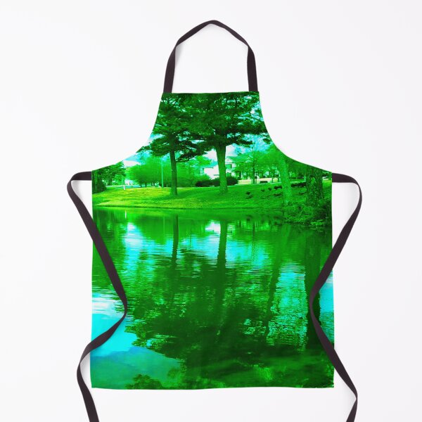 Item preview, Vintage Tint Early Winter Landscape Reflection of Nature at The Lakes at Cedar Grove Surrounded by Houses and Trees designed and sold by NadeenInspires.