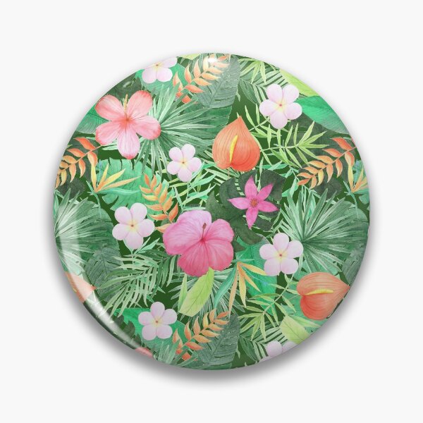 Item preview, Tropical leaves pattern designed and sold by ArtStyleAlice.