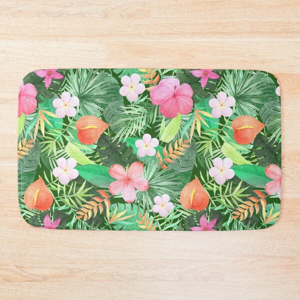 Item preview, Tropical leaves pattern designed and sold by ArtStyleAlice.