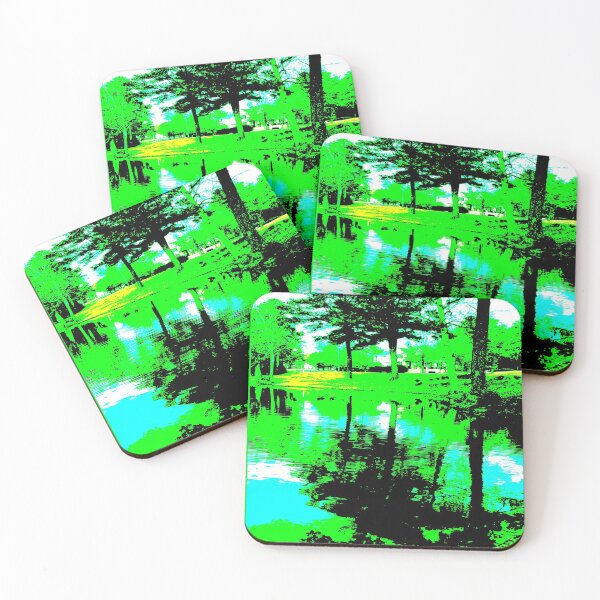 Item preview, Classic Vintage Tint Early Winter Landscape Reflection of Nature at The Lakes at Cedar Grove Surrounded by Houses and Trees designed and sold by NadeenInspires.